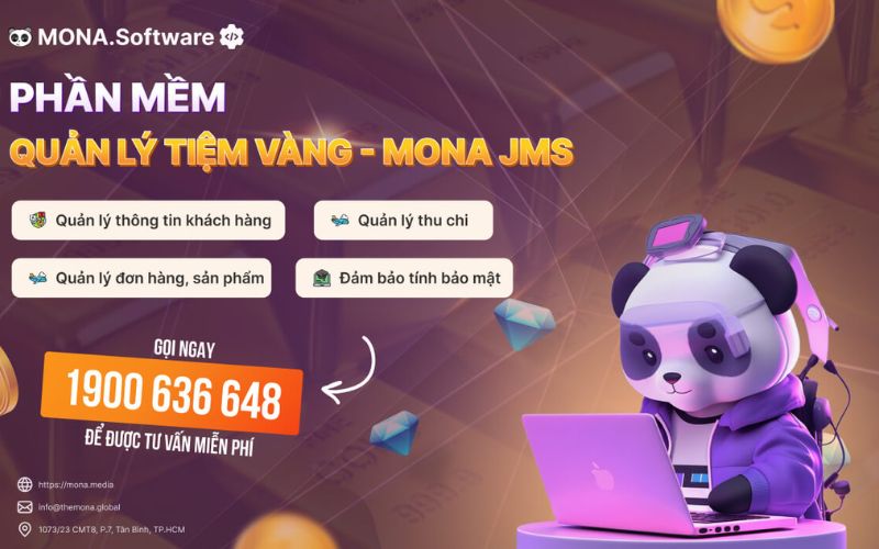 phần mềm quản lý tiệm vàng MONA JMS